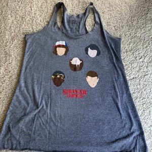 Size Small Stranger Things Gray Tank Top